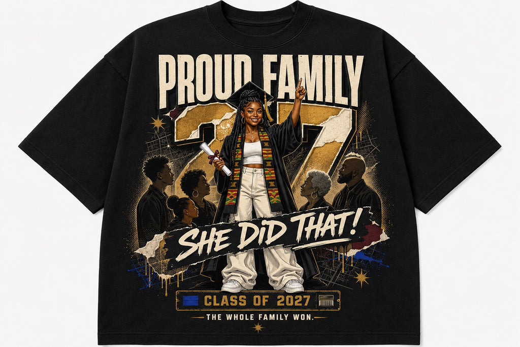 Custom Proud Family Class of 2027 shirt example