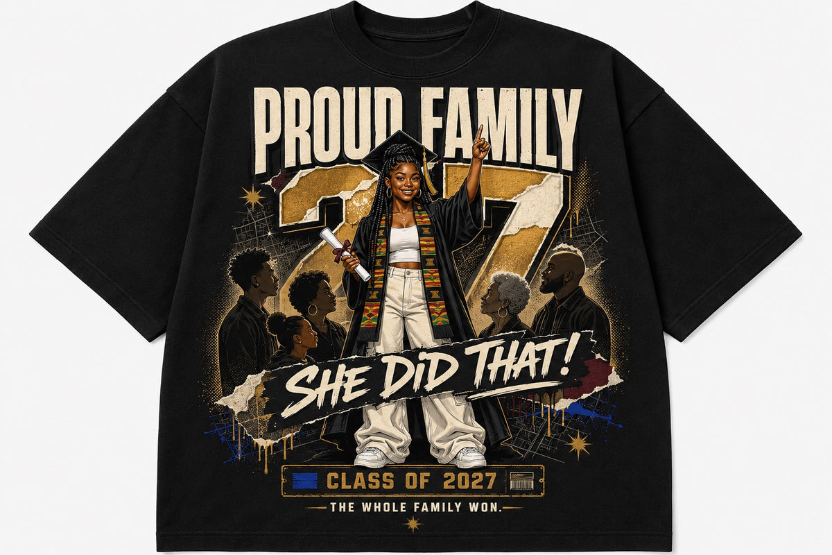 Custom Proud Family Class of 2027 shirt example
