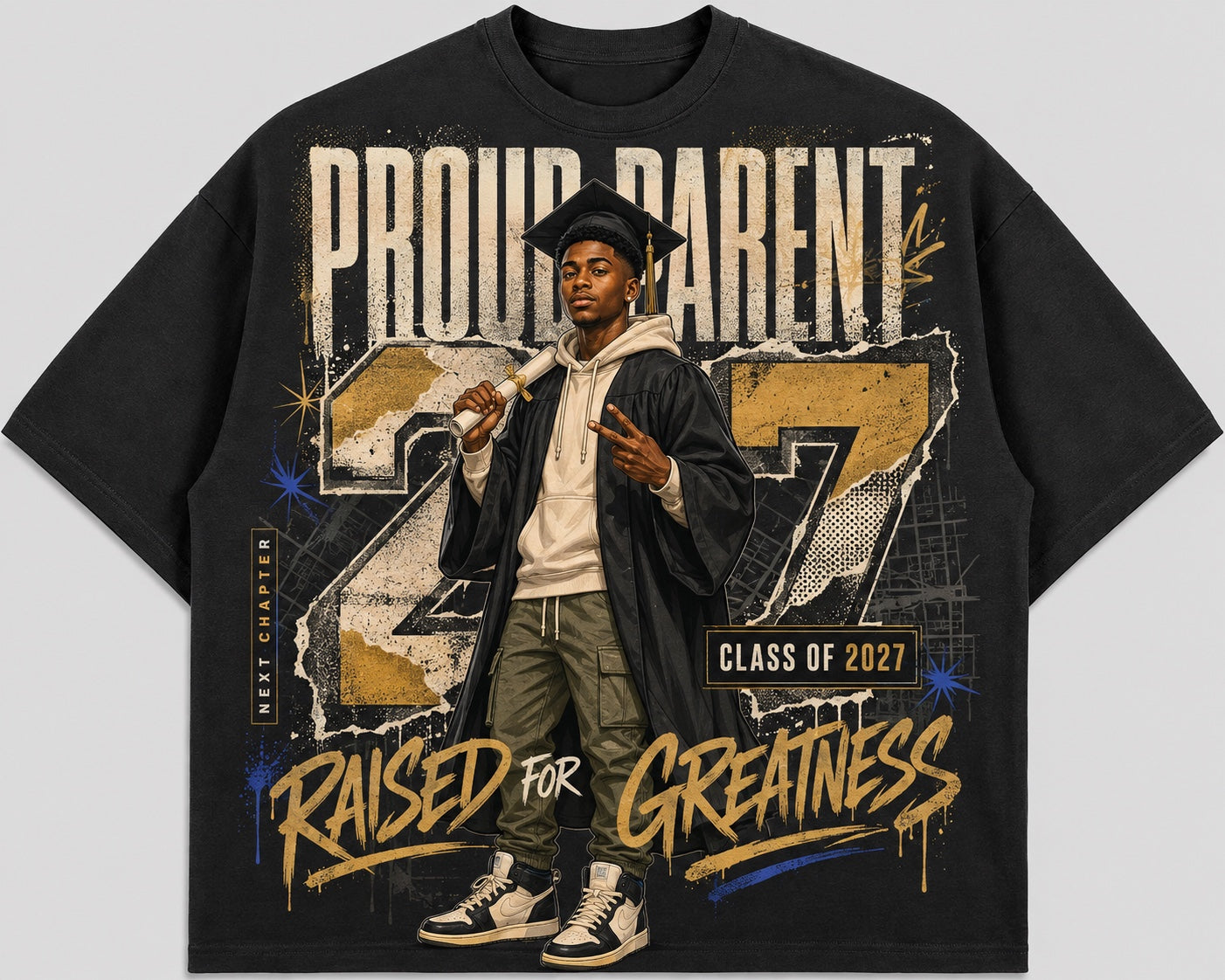 Custom Raised for Greatness Class of 2027 shirt example