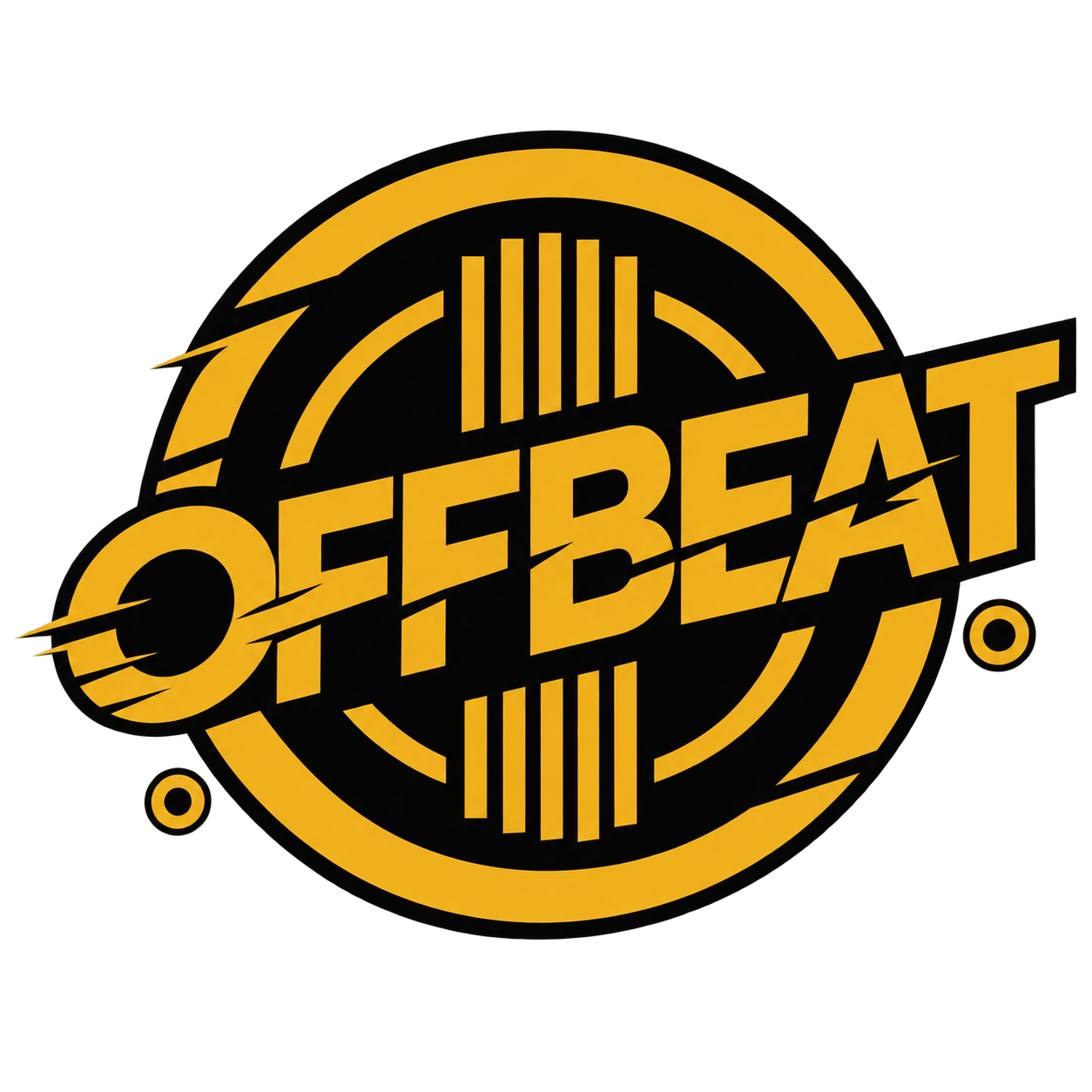 Offbeat Custom Brand gold and black logo